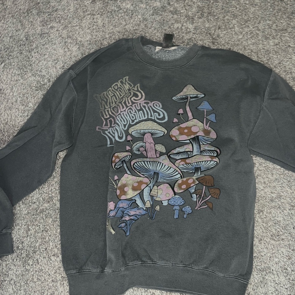 Project Social T sweatshirt - Charcoal with Multicolor Graphic